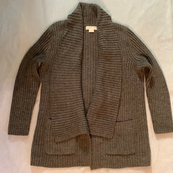 MICHAEL Michael Kors Sweaters - Michael Michael Kors Ribbed Cardigan with Pockets